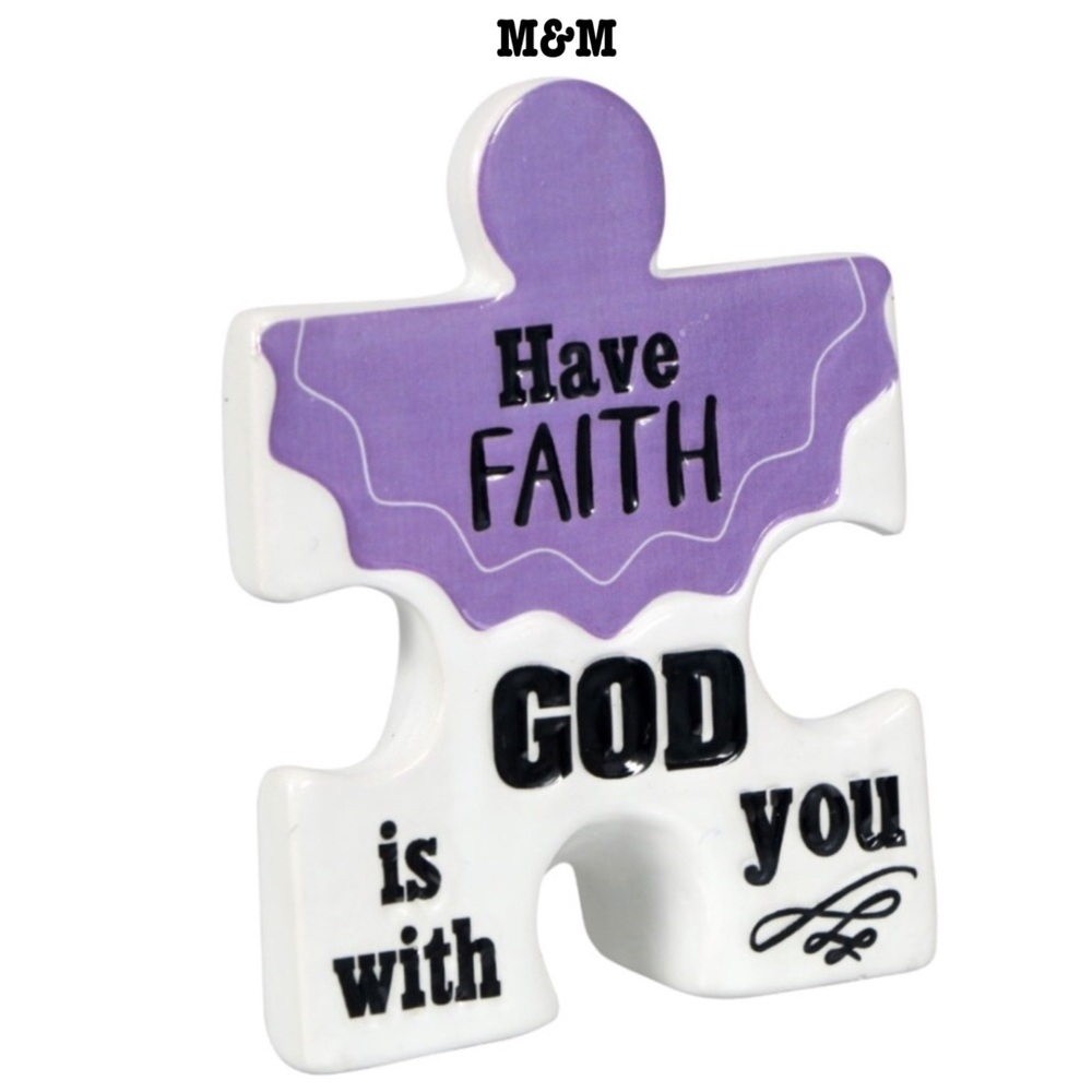 Brand New Ceramic Plaques Inspirational Phrases Have Faith